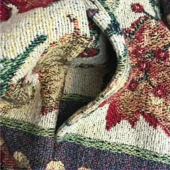 Sugar Street Weavers Vintage Tapestry Woven Jacket Size M Autumn Fall Aesthetic - Picture 8 of 9